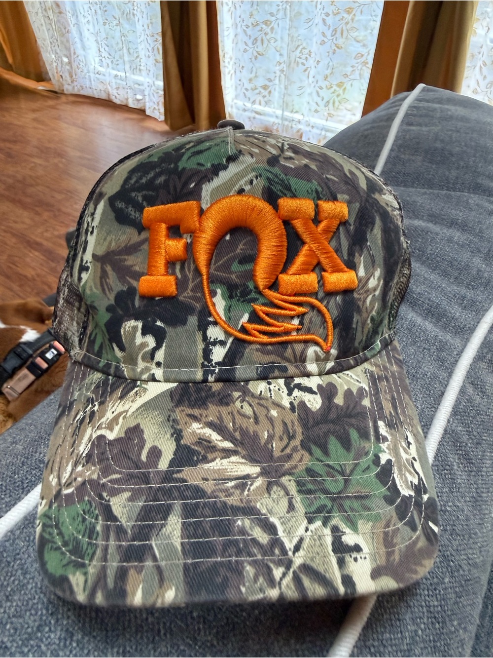 OTTO Camo Cap with Orange FOX Logo
